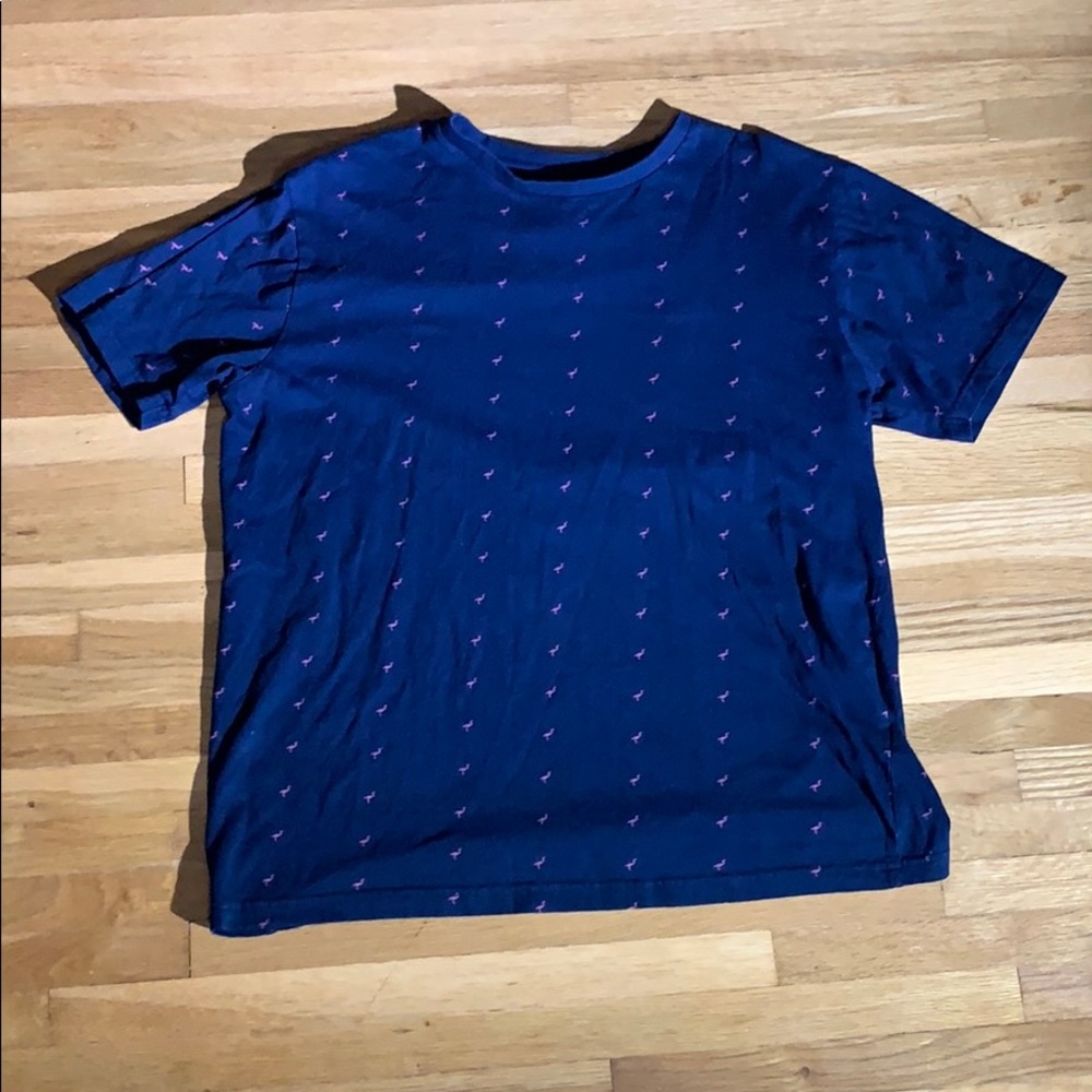 Men’s M denim and Flower flamingo t-shirt